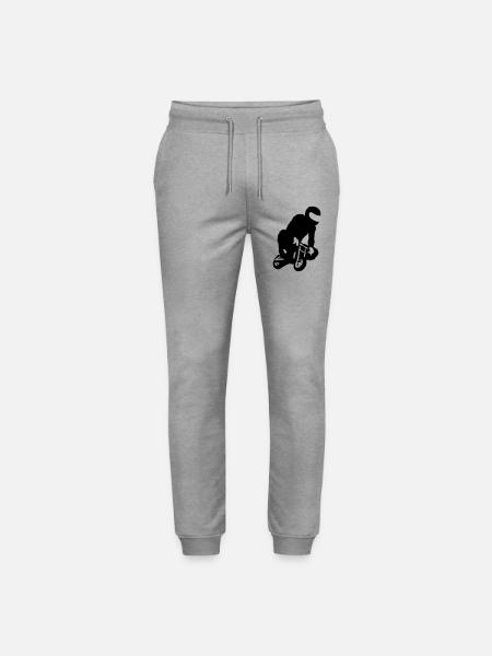 pocket bike - Stanley/Stella Mover Unisex Organic Jogging Trousers - heather grey