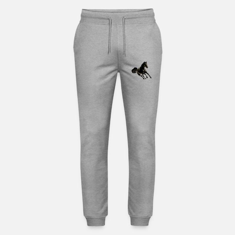 Pferd - Stanley/Stella Unisex Bio Jogginghose Mover  - Grau meliert