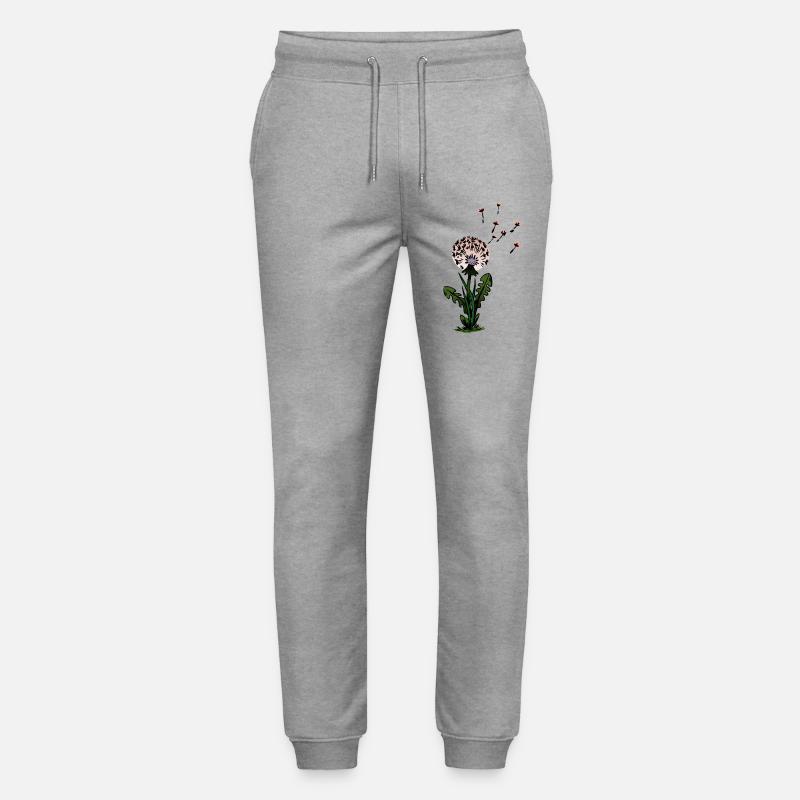 Löwenzahn Träumerische Blüten - Stanley/Stella Unisex Bio Jogginghose Mover  - Grau meliert