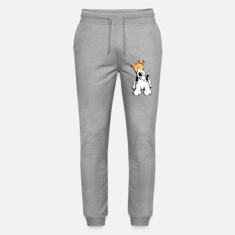 Foxy der Foxterrier - Stanley/Stella Unisex Bio Jogginghose Mover  - Grau meliert