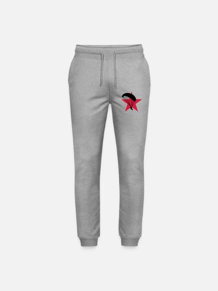 Paragliding / Paraglider / Parapente / Gleitschirm - Stanley/Stella Mover Unisex Organic Jogging Trousers - heather grey