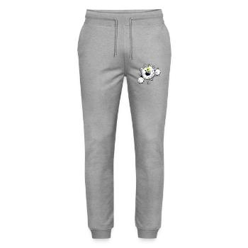 Starke Katze - Stanley/Stella Unisex Bio Jogginghose Mover  - Grau meliert - Vorne - Marisol (170cm) & Nik (191cm)