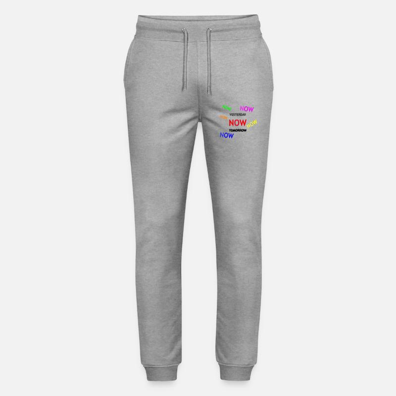 Illustration de texte de rappel dynamique - Pantalon de jogging bio MOVER Stanley/Stella unisexe - gris chiné