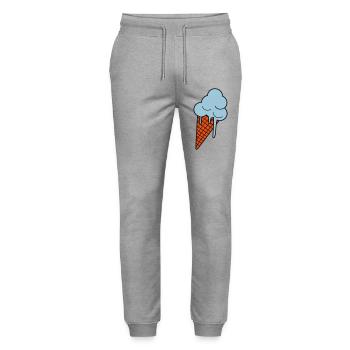 Schmelzendes Eis - Stanley/Stella Mover Unisex Organic Jogging Trousers - heather grey - Front - Marisol (170cm) & Nik (191cm)