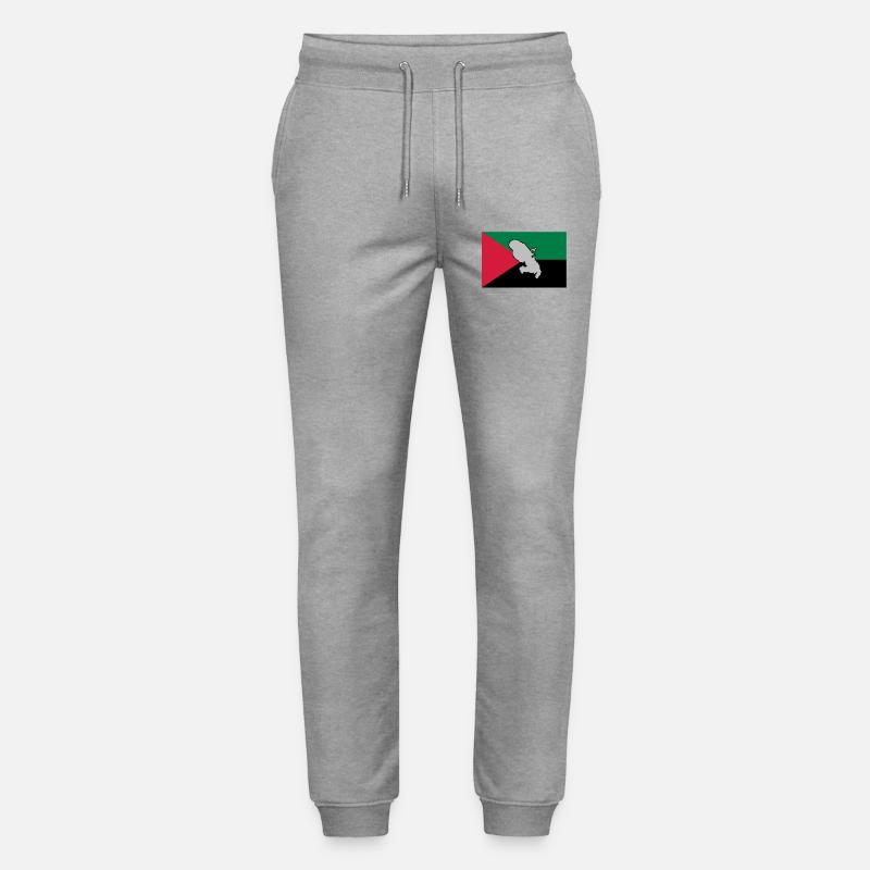 MADA FLAG - KARTE 1 - Stanley/Stella Unisex Bio Jogginghose Mover  - Grau meliert