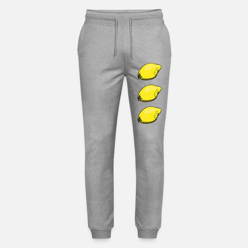 Zitronen - Stanley/Stella Unisex Bio Jogginghose Mover  - Grau meliert