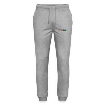 Austria Travel Souvenir Landmark Austrian Flag - Stanley/Stella Mover Unisex Organic Jogging Trousers - heather grey - Front - Marisol (170cm) & Nik (191cm)
