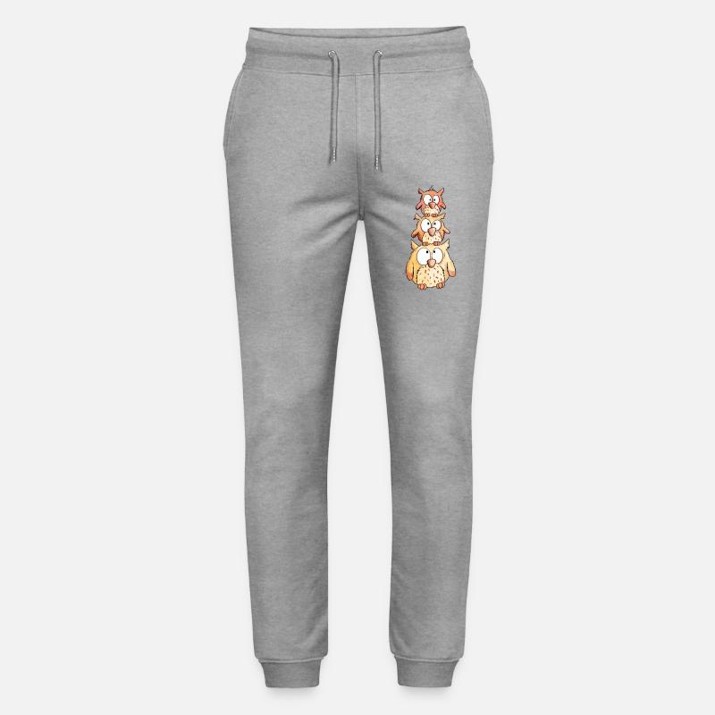 Drei Kleine Eulen - Stanley/Stella Unisex Bio Jogginghose Mover  - Grau meliert