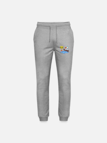 Moin Seemann Möwe Seemöwe Boot - Stanley/Stella Unisex Bio Jogginghose Mover - Grau meliert