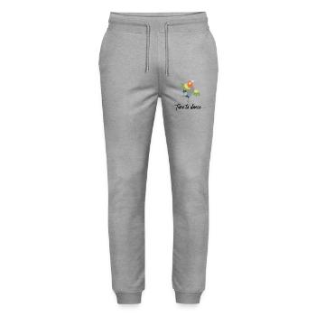 Danser - Pantalon de jogging bio MOVER Stanley/Stella unisexe - gris chiné - Devant - Marisol (170cm) & Nik (191cm)