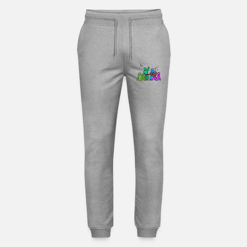 Beste Freunde Kumpel Freundschaft - Stanley/Stella Unisex Bio Jogginghose Mover  - Grau meliert