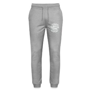 Professor - Stanley/Stella Unisex Bio Jogginghose Mover  - Grau meliert - Vorne - Marisol (170cm) & Nik (191cm)
