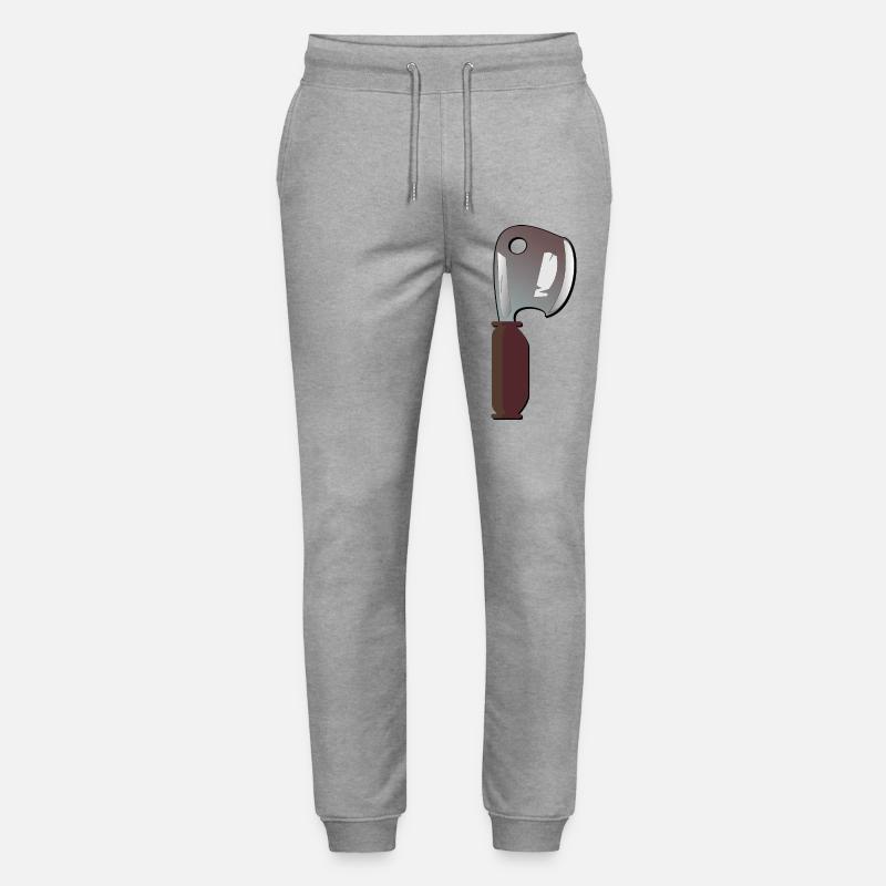 Hackbeil KÜCHENMESSER KÜCHE KOCHEN - Stanley/Stella Unisex Bio Jogginghose Mover  - Grau meliert
