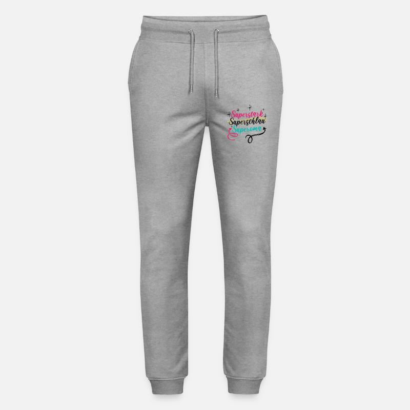 Oma Großmutter Superoma Alte Frau Spruch - Stanley/Stella Unisex Bio Jogginghose Mover  - Grau meliert