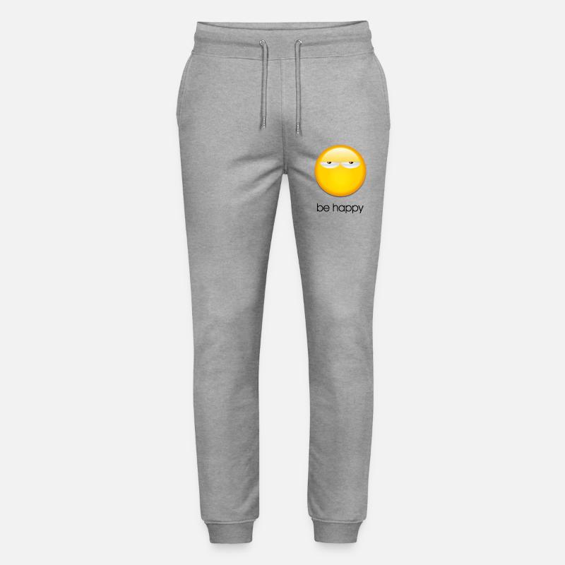 Be happy - Stanley/Stella Unisex Bio Jogginghose Mover  - Grau meliert