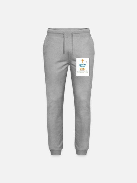 Commemorative Design Peace and Faith Ironic - Stanley/Stella Mover Unisex Organic Jogging Trousers - heather grey