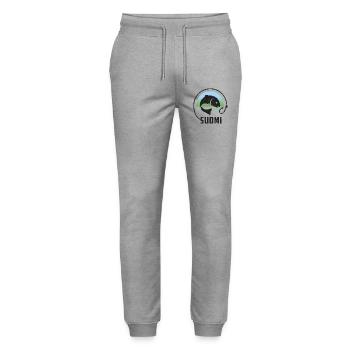 Finnland Angel Urlaub - Stanley/Stella Unisex Bio Jogginghose Mover  - Grau meliert - Vorne - Marisol (170cm) & Nik (191cm)