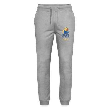 Canard en caoutchouc Équipage de canard en caoutchouc - Pantalon de jogging bio MOVER Stanley/Stella unisexe - gris chiné - Devant - Marisol (170cm) & Nik (191cm)