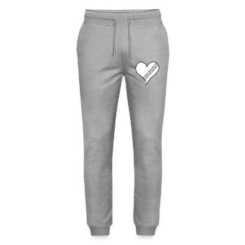 Fin de toutes les interdictions d’itinéraire - Pantalon de jogging bio MOVER Stanley/Stella unisexe - gris chiné - Devant - Marisol (170cm) & Nik (191cm)