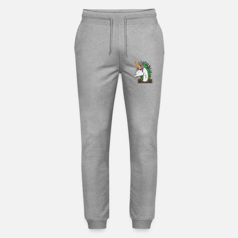 Einhorn Punk - Stanley/Stella Unisex Bio Jogginghose Mover  - Grau meliert