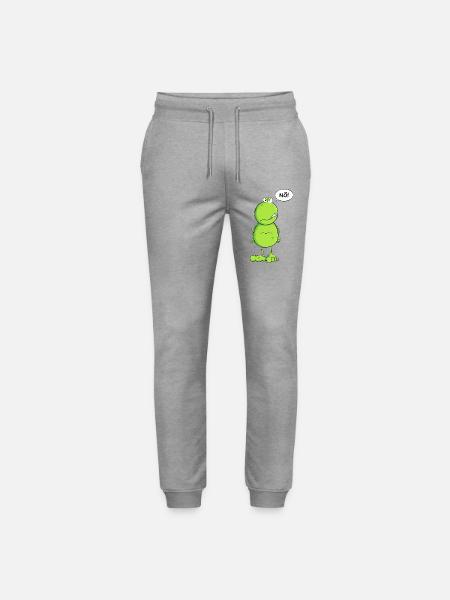 Lustiger Nö Frosch I Nein Statement - Stanley/Stella Unisex Bio Jogginghose Mover - Grau meliert