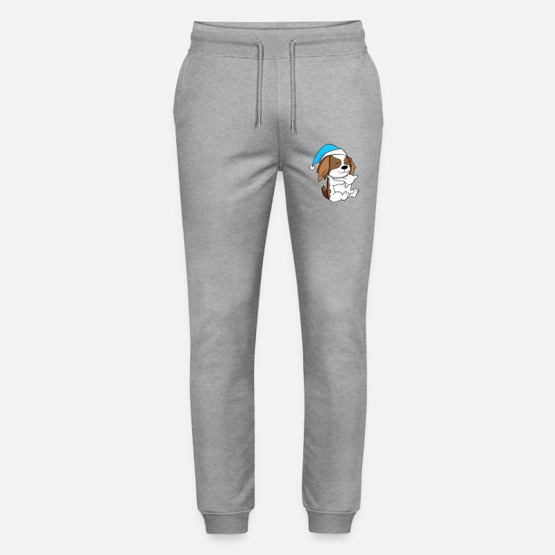 Hund Hunderasse Charles Spaniel - Stanley/Stella Unisex Bio Jogginghose Mover - Grau meliert