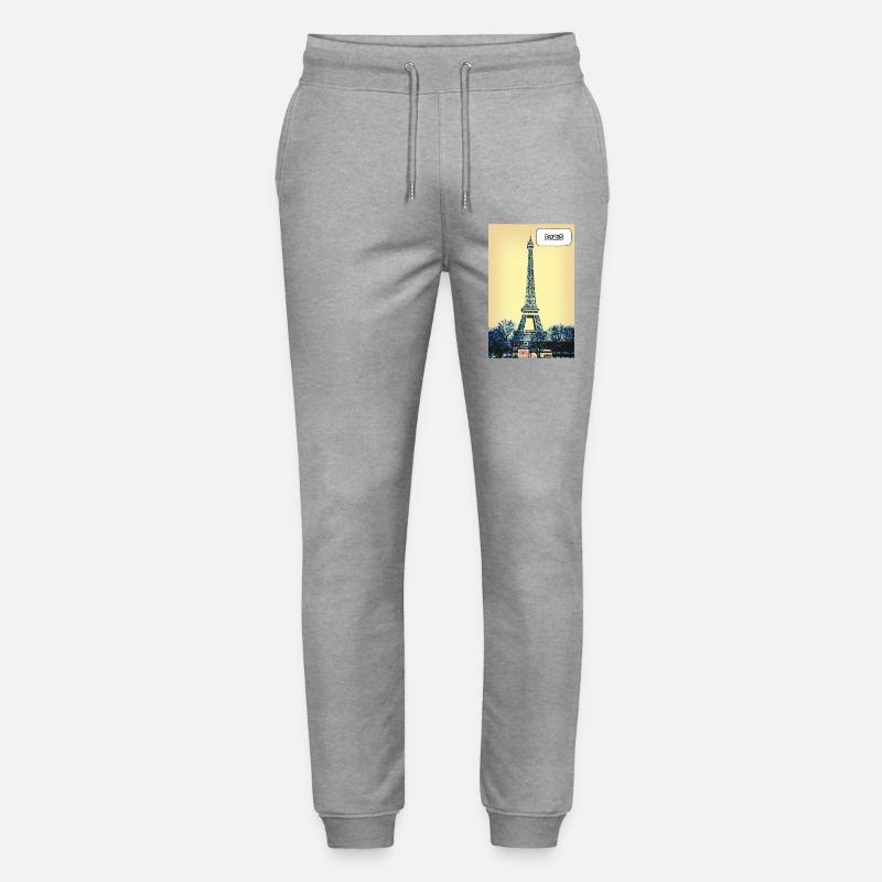 Eiffel Pop Art Paris - Stanley/Stella Unisex Bio Jogginghose Mover  - Grau meliert