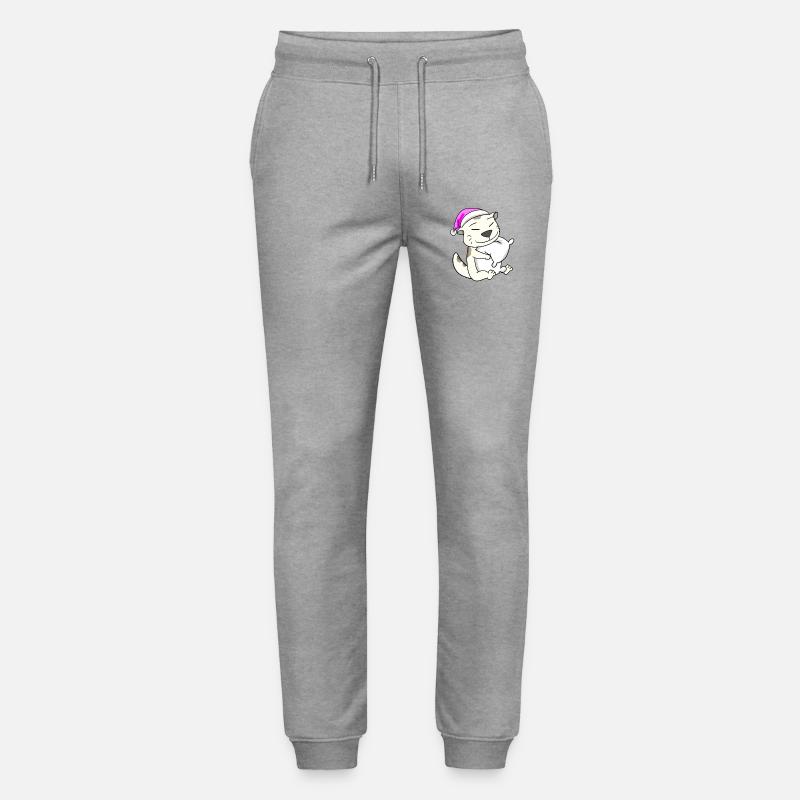 Katze Katzenrasse Devon Rex - Stanley/Stella Unisex Bio Jogginghose Mover  - Grau meliert