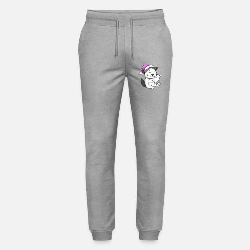 Chat race Ragdoll - Pantalon de jogging bio MOVER Stanley/Stella unisexe - gris chiné