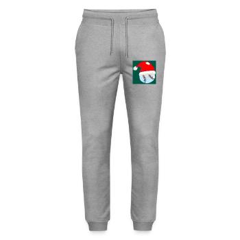 WEIHNACHTEN BASEBALL - Stanley/Stella Unisex Bio Jogginghose Mover  - Grau meliert - Vorne - Marisol (170cm) & Nik (191cm)