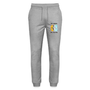 Schaf - Engel und Teufel - Stanley/Stella Unisex Bio Jogginghose Mover  - Grau meliert - Vorne - Marisol (170cm) & Nik (191cm)