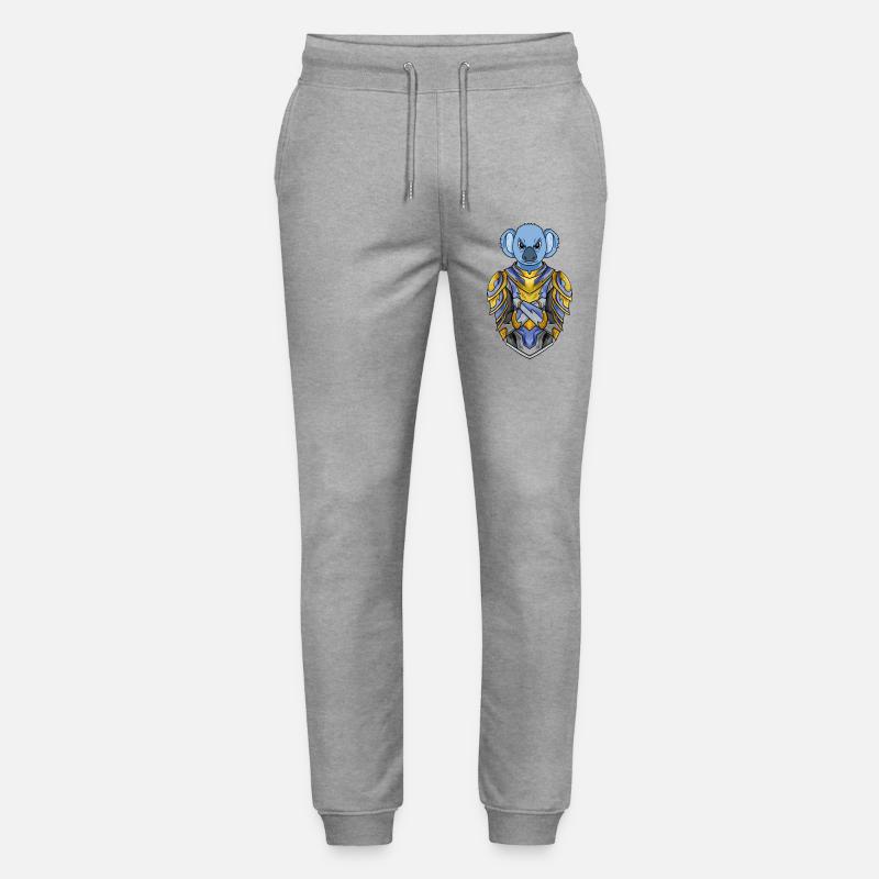 Knight Koala Crusader - Stanley/Stella Mover Unisex Organic Jogging Trousers - heather grey