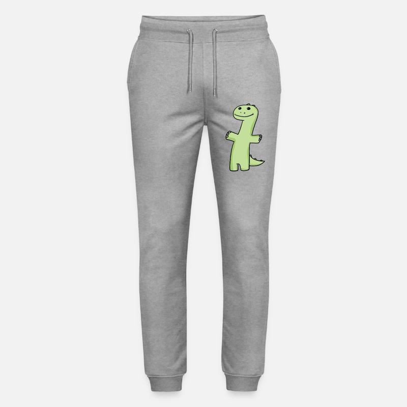 Vert dinosaure - Pantalon de jogging bio MOVER Stanley/Stella unisexe - gris chiné