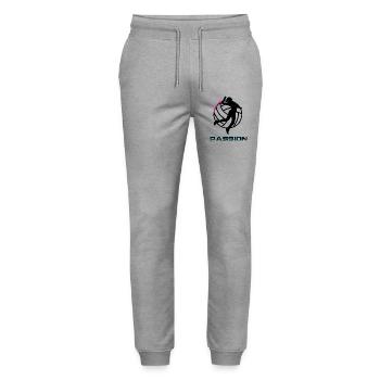 Volley-ball - Pantalon de jogging bio MOVER Stanley/Stella unisexe - gris chiné - Devant - Marisol (170cm) & Nik (191cm)