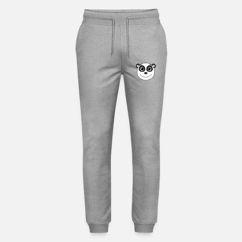 Panda Head Ours Mignon - Pantalon de jogging bio MOVER Stanley/Stella unisexe - gris chiné