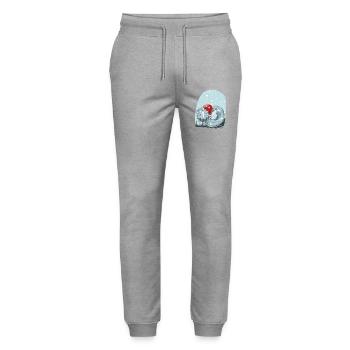 Winterwolf - Stanley/Stella Unisex Bio Jogginghose Mover  - Grau meliert - Vorne - Marisol (170cm) & Nik (191cm)