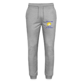 bateau à voile, voilier, fan de voile - Pantalon de jogging bio MOVER Stanley/Stella unisexe - gris chiné - Devant - Marisol (170cm) & Nik (191cm)