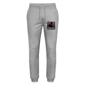 DANKE KATZEN SANITÄRANLAGEN KLEMPNER - Stanley/Stella Unisex Bio Jogginghose Mover  - Grau meliert - Vorne - Marisol (170cm) & Nik (191cm)