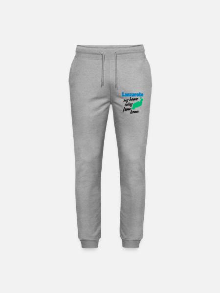 Lanzarote, mein zweites Zuhause - Stanley/Stella Unisex Bio Jogginghose Mover - Grau meliert