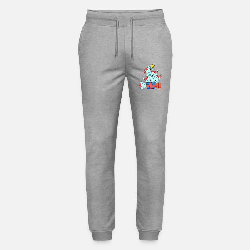 Arbre de Noël Lapin - Pantalon de jogging bio MOVER Stanley/Stella unisexe - gris chiné