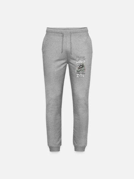 Faultier Power Nap Geschenk - Stanley/Stella Unisex Bio Jogginghose Mover - Grau meliert