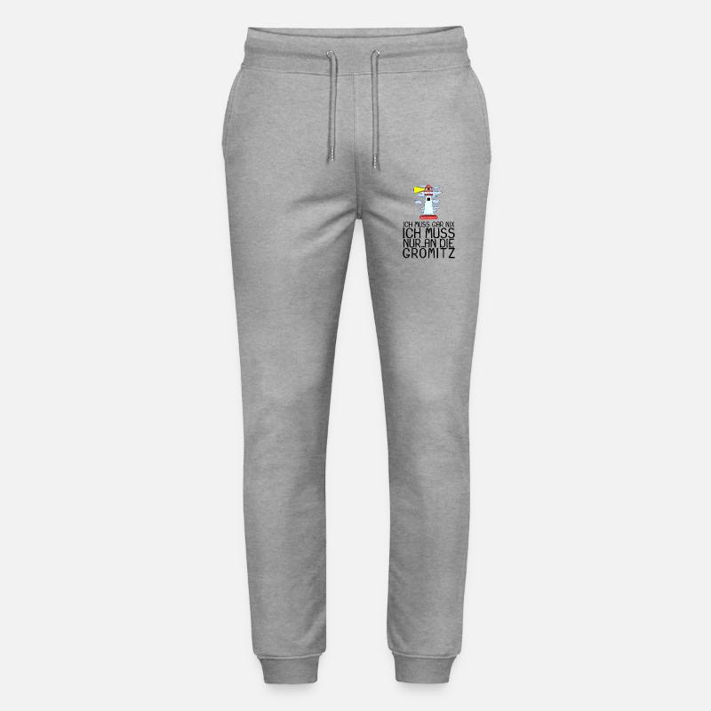 Grömitz Spruch Sprüche - Stanley/Stella Unisex Bio Jogginghose Mover  - Grau meliert