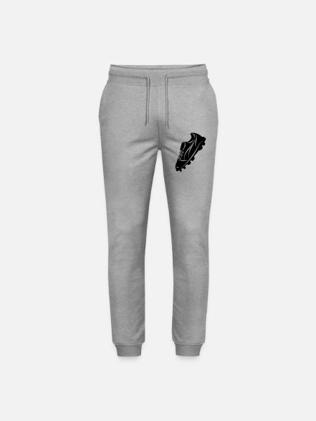 Fußballschuh transparente Schattenfigur - Stanley/Stella Unisex Bio Jogginghose Mover  - Grau meliert
