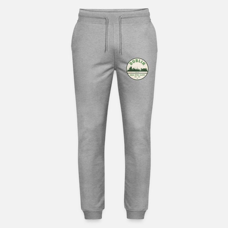 Dublin Skyline Silhouette - Stanley/Stella Unisex Bio Jogginghose Mover  - Grau meliert