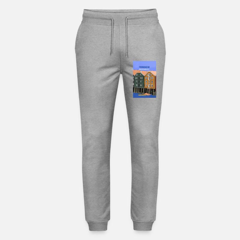 Trondheim Norwegen - Stanley/Stella Unisex Bio Jogginghose Mover  - Grau meliert