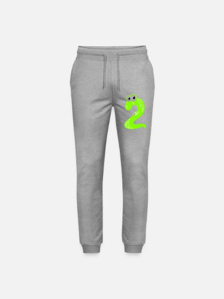 DinoZahl Zwei - Stanley/Stella Unisex Bio Jogginghose Mover - Grau meliert