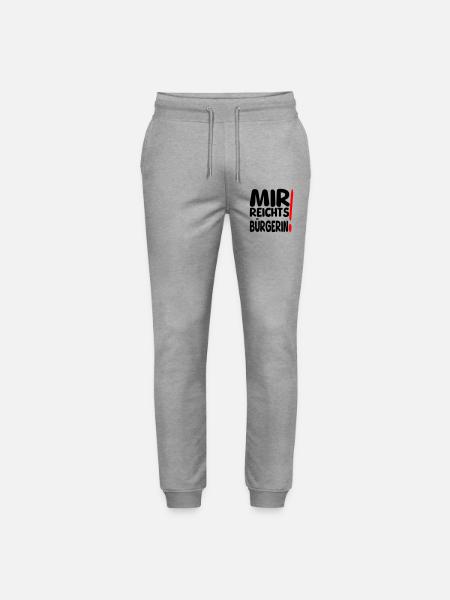 reicht mir Bürgerin - Stanley/Stella Unisex Bio Jogginghose Mover - Grau meliert