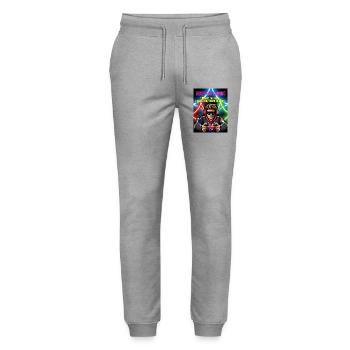 Gamer Ready for Gaming Neonfarben - Stanley/Stella Unisex Bio Jogginghose Mover  - Grau meliert - Vorne - Marisol (170cm) & Nik (191cm)