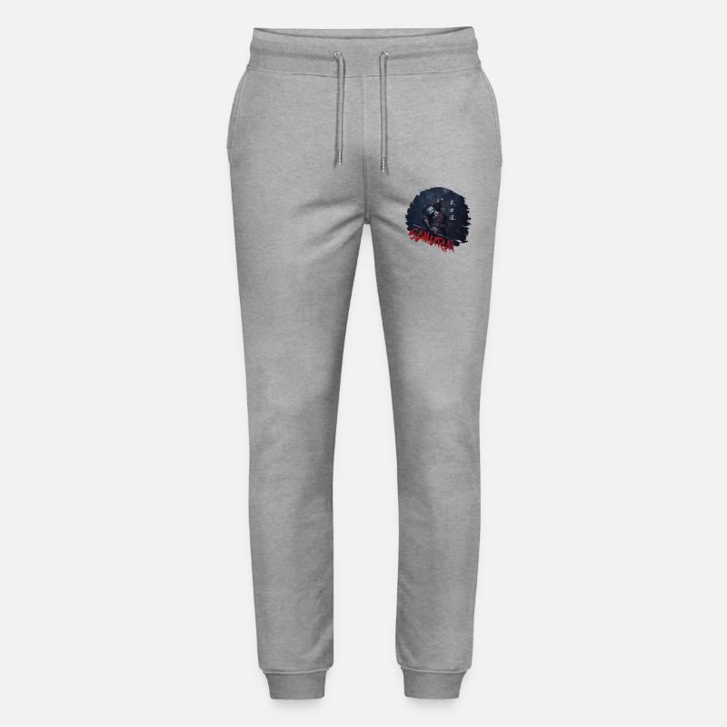 Samurai Krieger mit Katana - Stanley/Stella Unisex Bio Jogginghose Mover  - Grau meliert