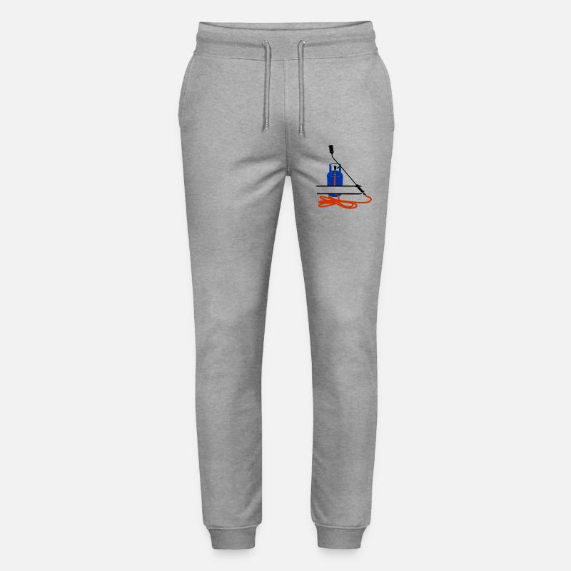 Dachdeckerfirma Monogram Logo Gasflasche - Stanley/Stella Unisex Bio Jogginghose Mover - Grau meliert